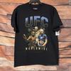 UFC Worldwide Мужская футболка с графическим принтом McGregor Adesanya Poirier Черная Унисекс