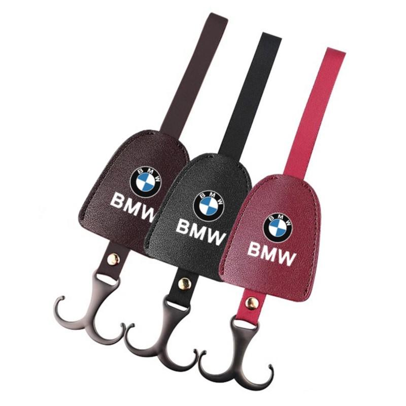2026 Hot 2Pcs PU Leather Car Seat Back Hooks Interior Accessories Sticker For BMW X1 X3 X4 X5 E46 E90 F20 E60 E39 F10 M1 M2 M3 M5 M6 E8