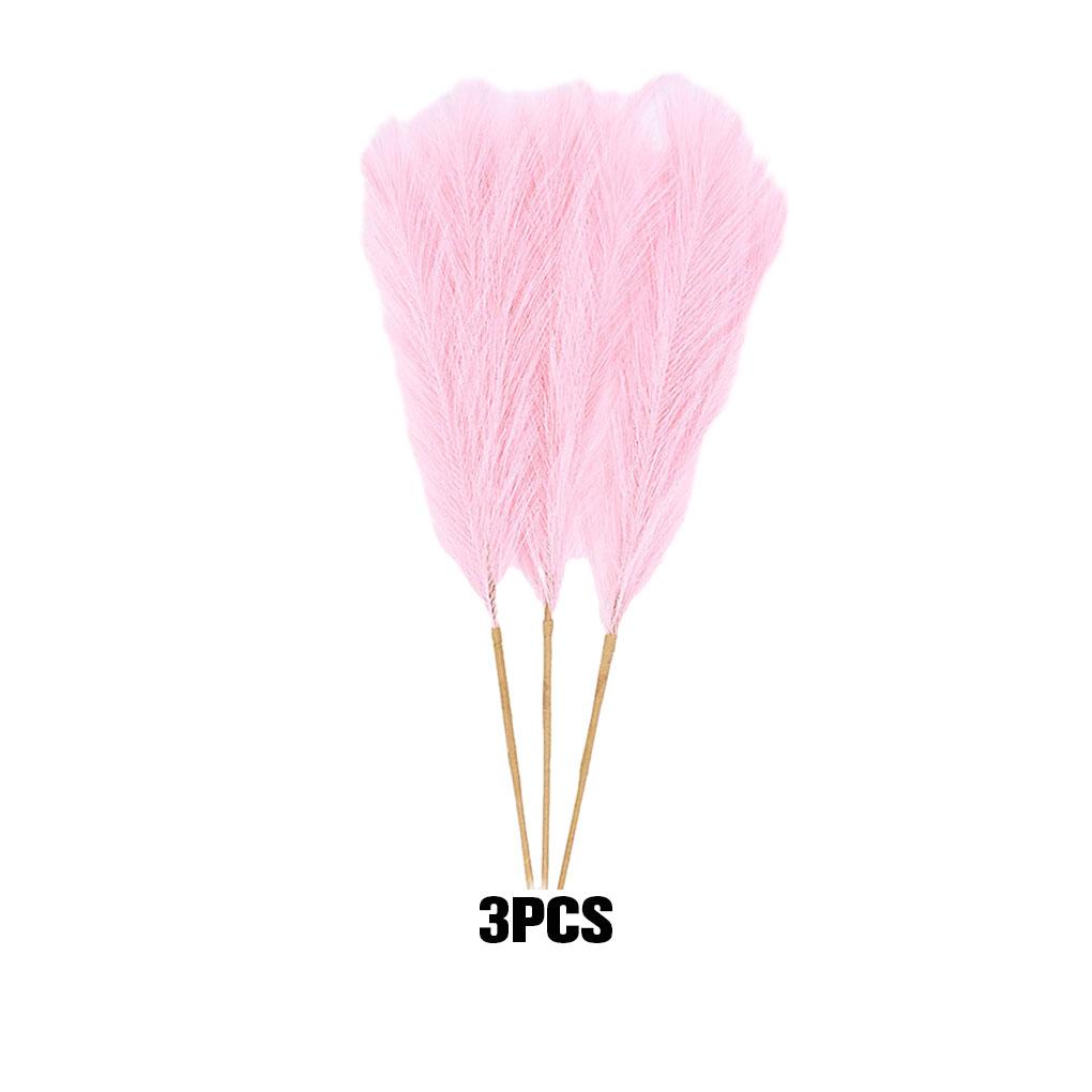 3pack/lot Space Artificial Pampas Reed For Chic And Non-shedding Home Decor Artificial Flower