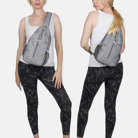 Сумка-слинг, сумка через плечо, дорожная, походная, нагрудная сумка, рюкзак с карманом для бутылки с водой, рюкзак на слинге для женщин и мужчин