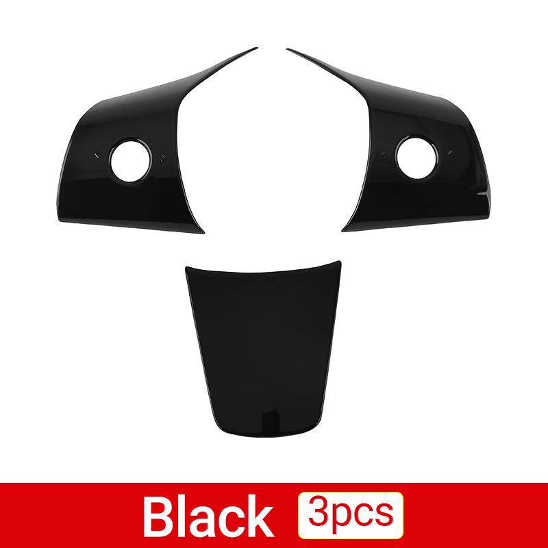 Для модели Tesla 3 года 2017 2018 2022 2023 2024 автомобильный руль с блестками рамка наклейка декоративный чехол