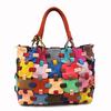 Fashion Women'S Bags Handmade Square Handbags Messenger Bags Colored Leather Women'S Bags