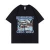Bombardiro Crocodilo Funny Crocodile Plane Bomber Meme T-shirts Men Women Gothic Vintage T Shirts Casual Humor Oversized T Shirt