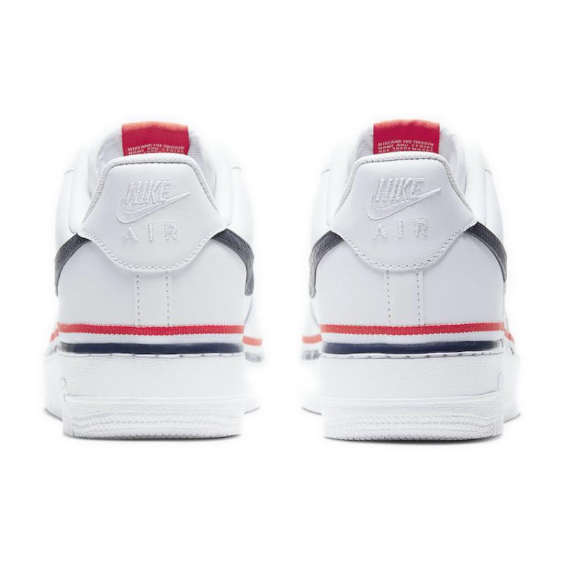 Nike Кроссовки Air Force 1 Low LV8 Ribbon Белые Синие CJ1377-100