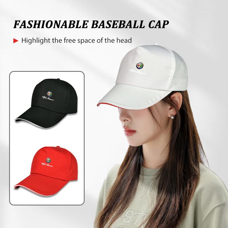 CZHHO1 For Alfa Romeo Car Emblem Baseball Cap Outdoor Adjustable Casual Hats Sunscreen Hat 159 Giulietta Giulia 147 Mito 156 159 166 GT