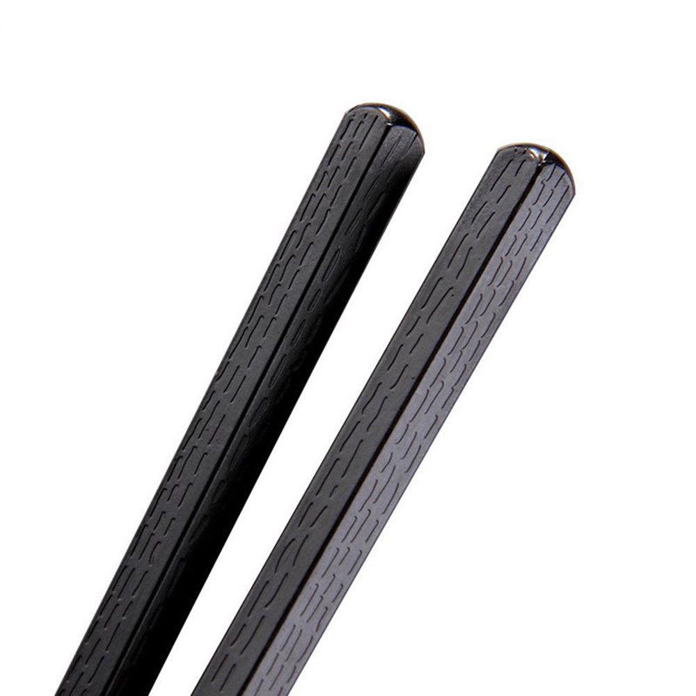 1 Pair New Chop Portable Sushi Chopsticks Japanese Non-slip Alloy