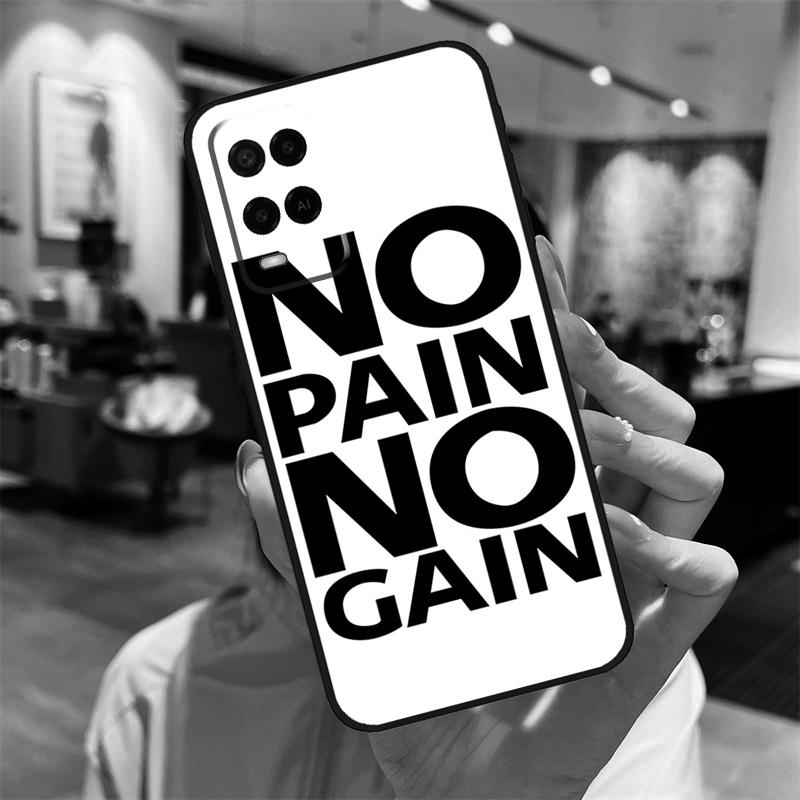 Без боли нет прогресса Чехол для Oppo A94 A74 A54 A18 A38 A58 A78 A98 A40 A60 A80 A16 A76 A96 A15 A17 A77 A57S Чехол