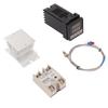 Digital PID Thermostat Set Thermocouple Heat Sink Relay Temperature Controller Set with Bracket for Farm Chicken House