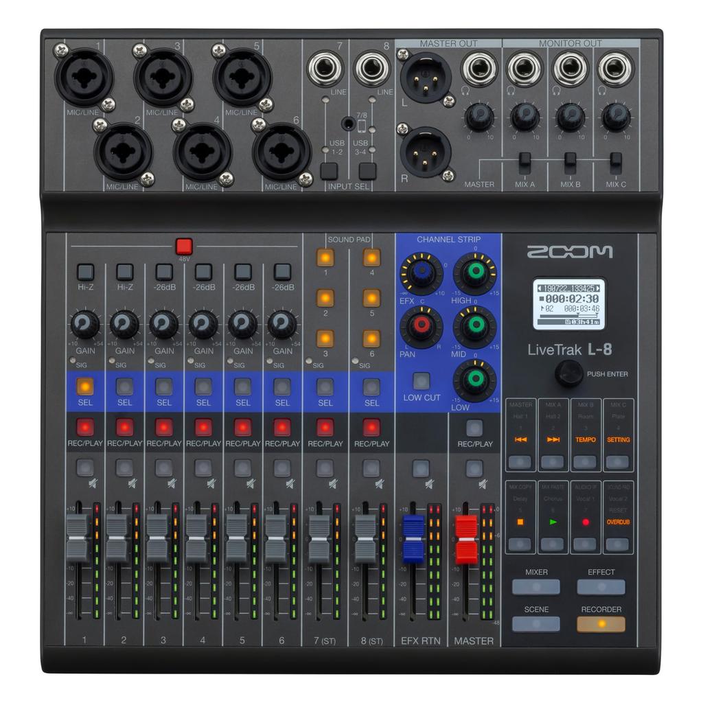 Цифровой микшер ZOOM MTR L-8