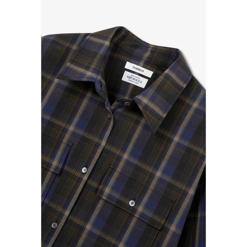 Studio Tomboy Out Pocket Check Shirt 9106221202