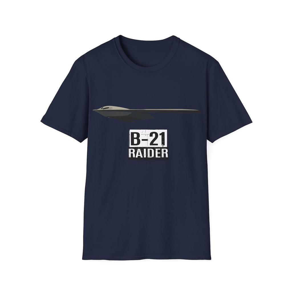 Футболка B21 Raider Стелс-бомбардировщик ВВС США 100% Хлопок Круглый Вырез Летняя Короткий Рукав Повседневная Мужская Футболка Размер S3XL