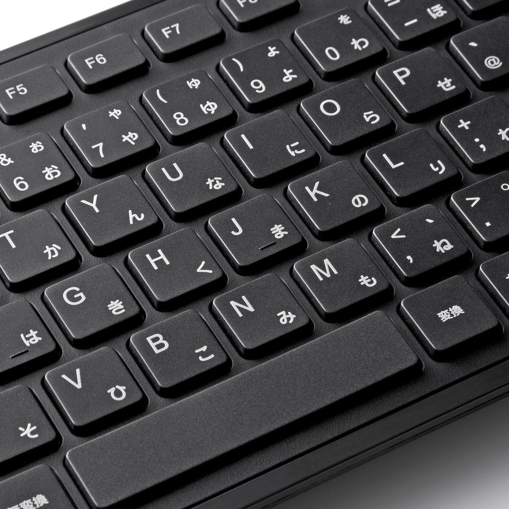 Sanwa Supply Wired USB Slim Keyboard 109 Keys Japanese Layout Thin Membrane Black SKB-SL16BK