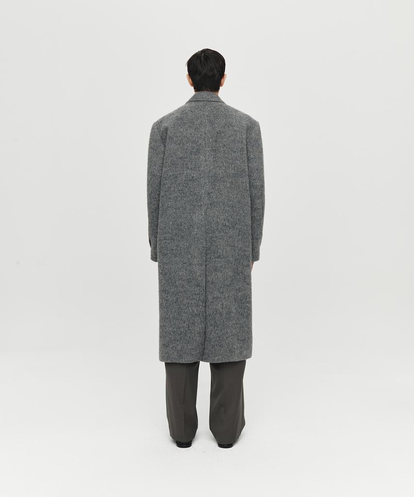 Heute Alpaca Long Single Coat (Charcoal)
