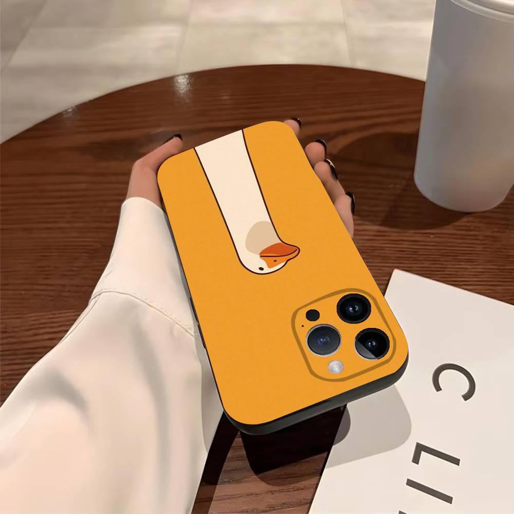 Чехол для телефона «Запутанный гусь» для iPhone 17,16,15,14,13,12,11,Pro,X,Xs,Max,Plus Ударопрочный чехол