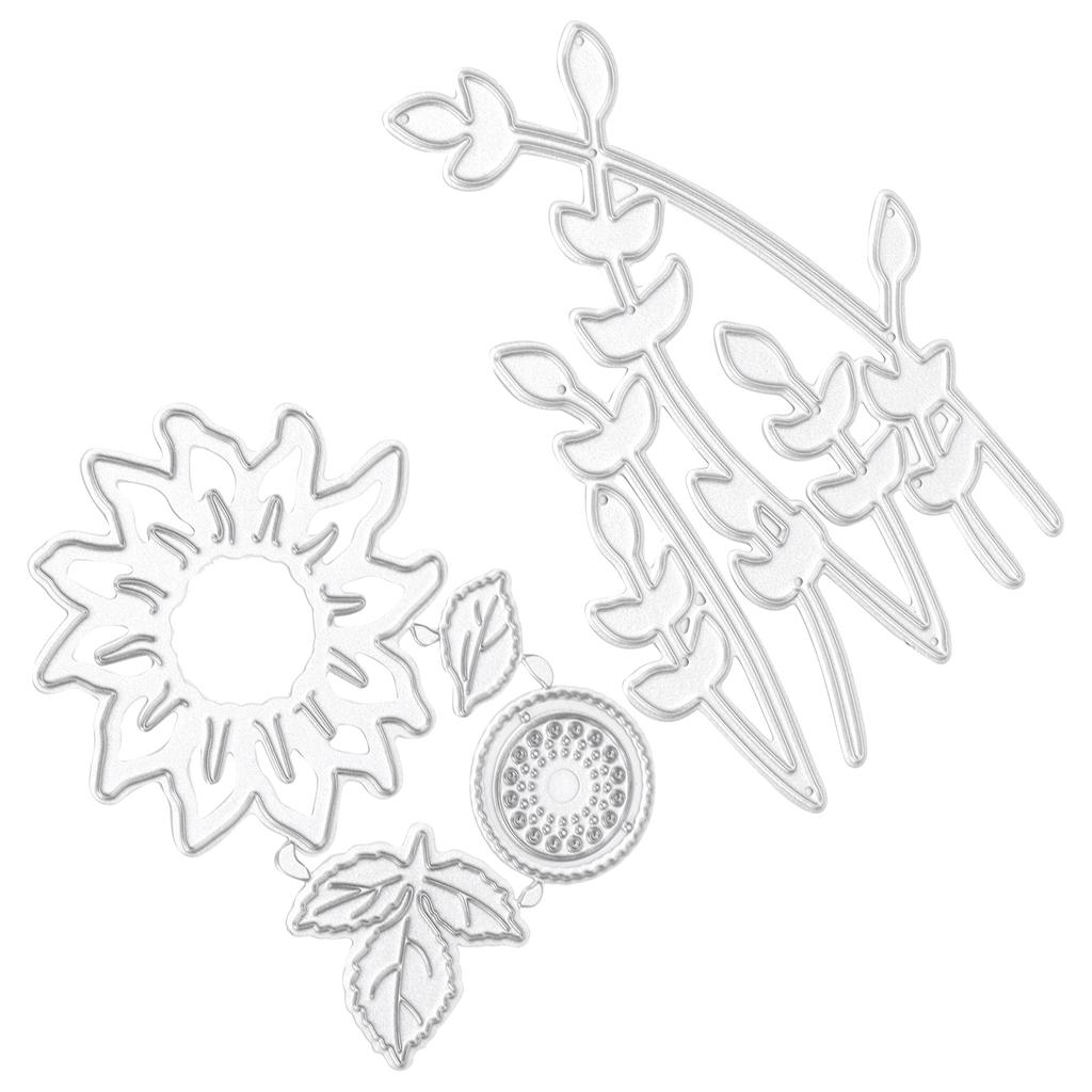 Металлические штампы для тиснения Подсолнух Металлические штампы для тиснения Набор штампов для изготовления открыток Скрапбукинг 