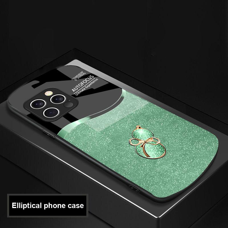 Градиентный тыквенный чехол из стекла для iPhone 16 Pro Max 15 Pro 14 13 12 Mini 11 XS Max XR 7 8 Plu SE 2022
