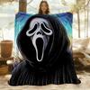 1 шт. Плед Scream для улицы, легкий, фланелевый, мягкий и теплый, для использования в любое время года, для дивана, улицы, кемпинга, гостиной, офиса, стула