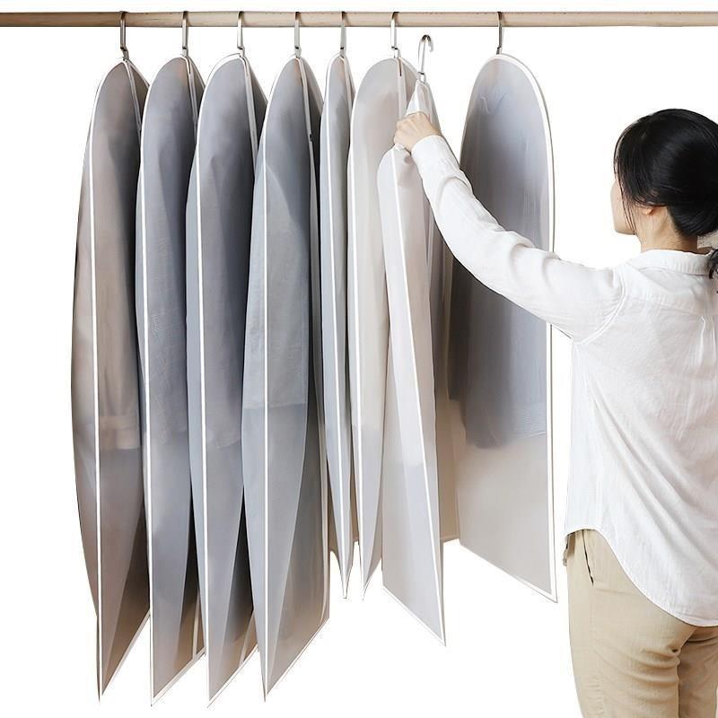 1PC Clothes Hanging Garment Suit Coat Dust Cover Home Storage Bag Pouch Case Organizer Wardrobe Hanging Clothing