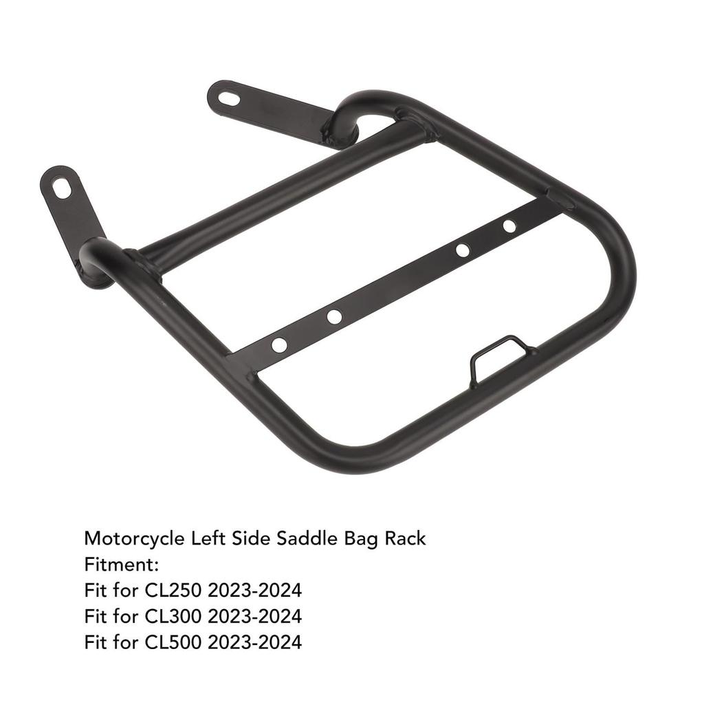 Motorcycle Left Side Saddlebag Side Luggage Carrier Support Rack for Honda CL250 CL300 Enhanced Storage Capacity Rack, High-Strength CL500,
