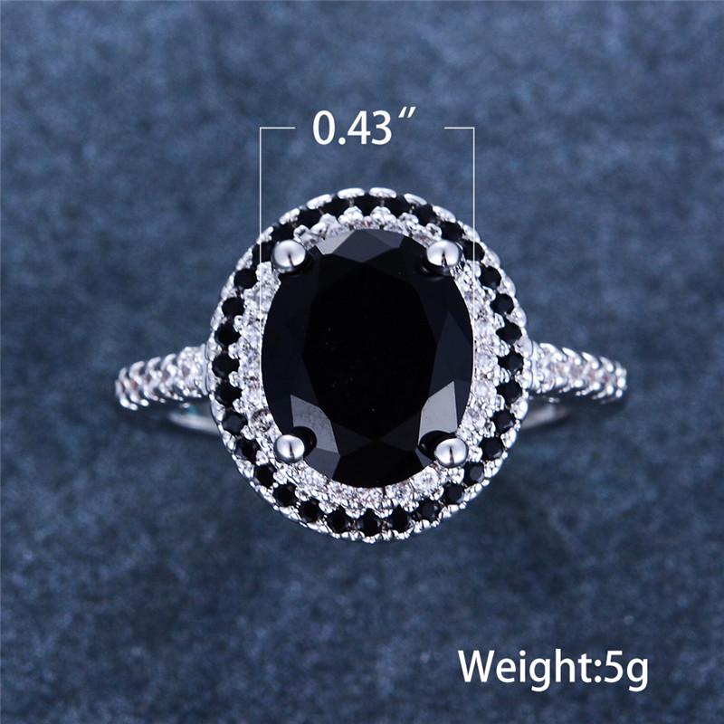 Кольца с черным ониксом для женщин, сексуальные модные крутые вечерние кольца