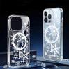 Магнитные чехлы «Снежинка» для iPhone 15/16/17 Pro Max: Прозрачная защита полной поверхности