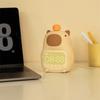 Silicone Capybara Night Light Cartoon Bedside LED Clock Creative Capybara Alarm Clock Living Room
