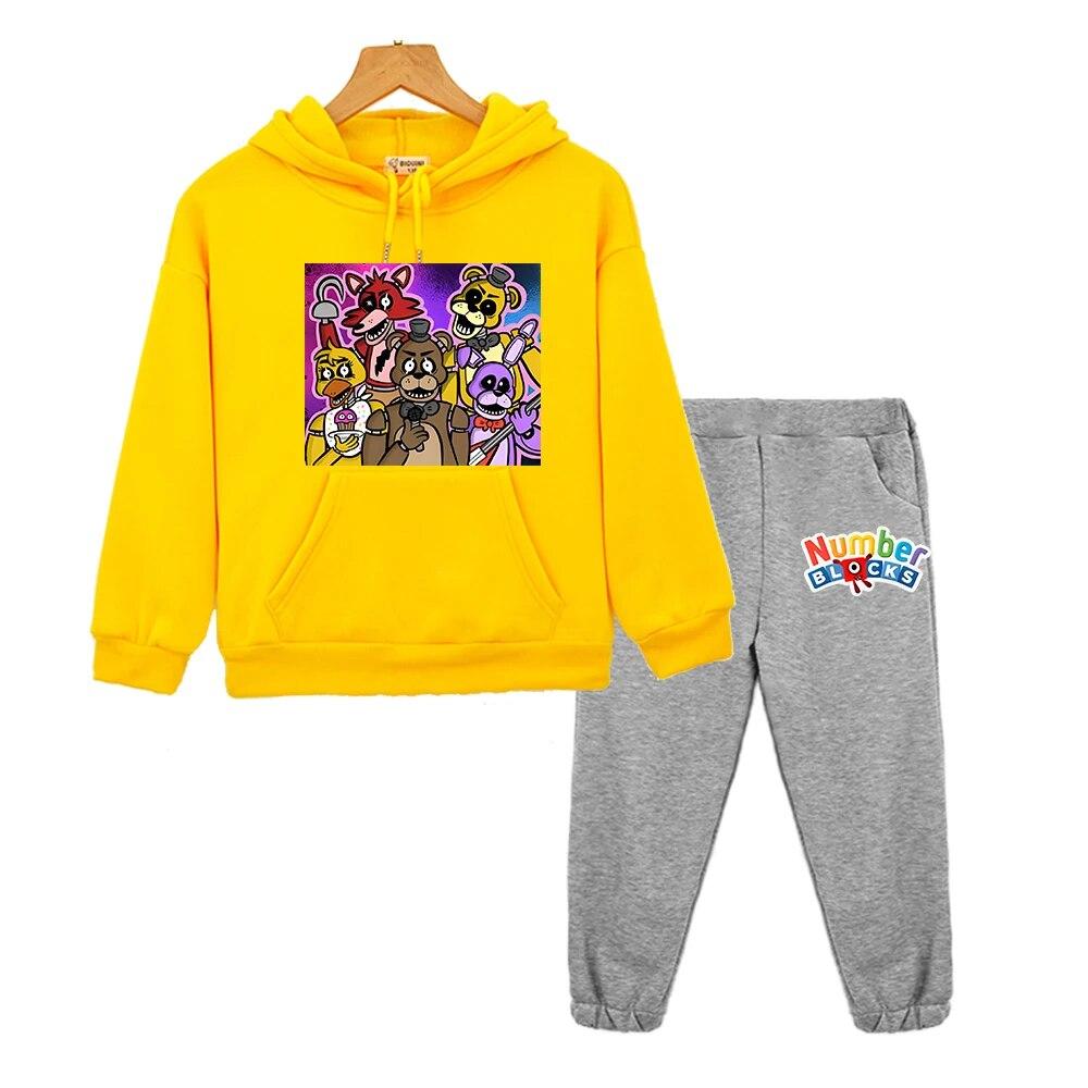 FNAF детская бутиковая одежда, толстовка с капюшоном в стиле аниме, флисовый пуловер, осенняя куртка с медведем и кроликом, кавайная куртка для мальчиков и девочек, комплекты с капюшоном