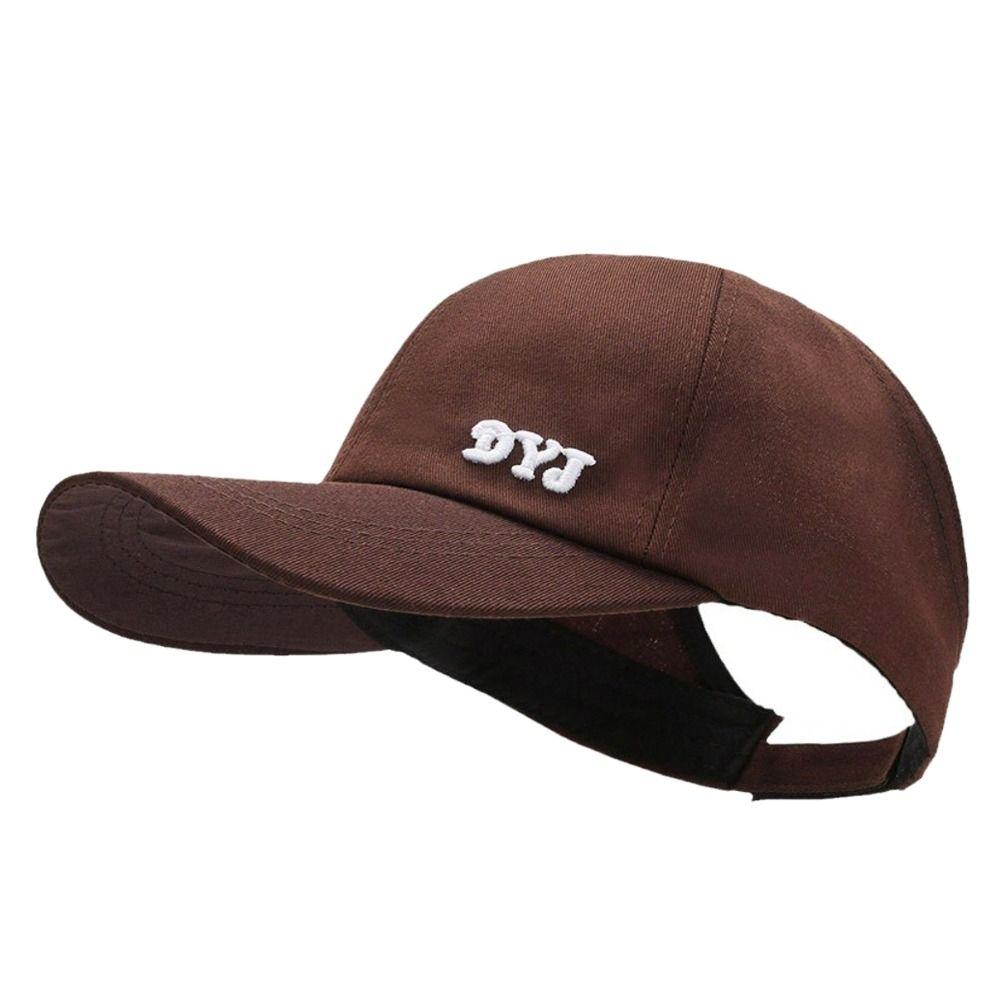 With Ponytail Hole Baseball Caps Cotton Hollow Caps Sun Protection Empty Top Cap  Girls