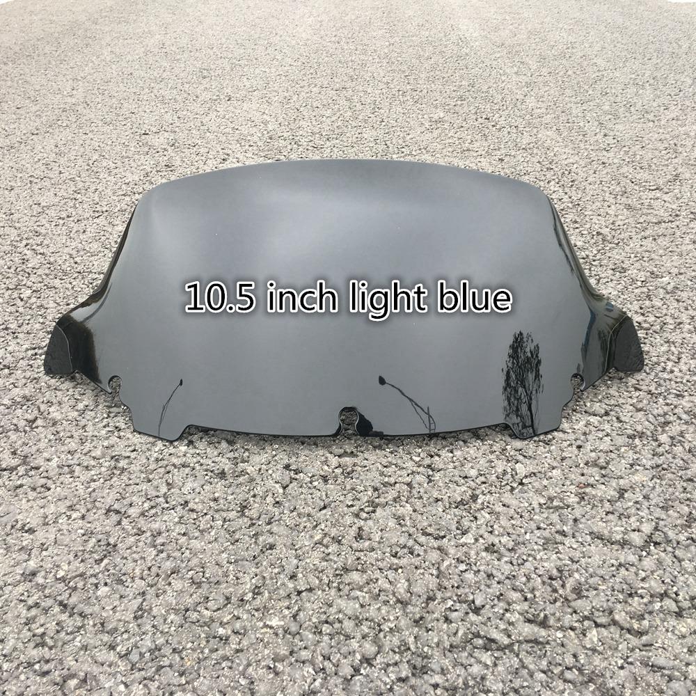 Black Smoke Clear 4.5" 7" 10.5" Wave Windshield Fits For Harley Touring FLHT FLHX 2014-up 2015 2016 2017 2018