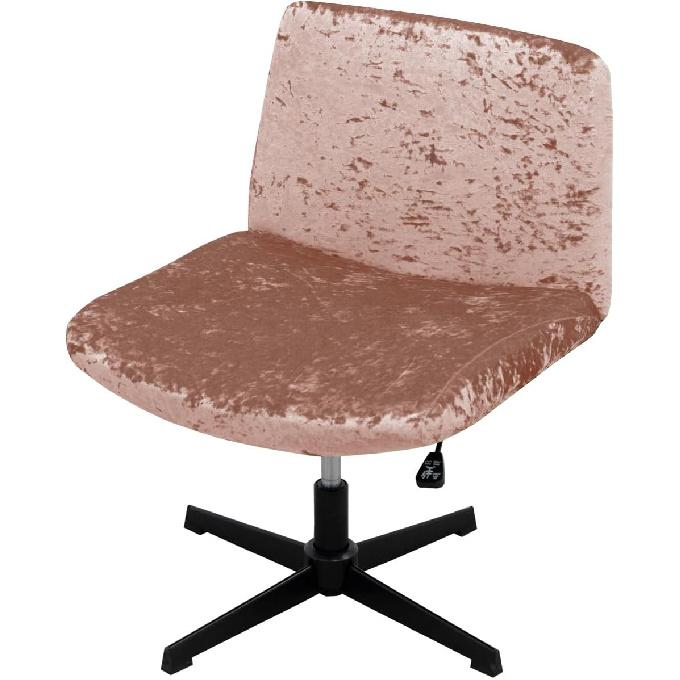 Armless Chair Slipcover Criss Cross Accent Mid Back Wide Seat Swivel Task Chair Protector Stretch Removable for Living Room Bedroom Accent Chair