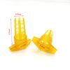 300Pcs Beekeeping Tools Cell Protector Cages Yellow Plastic Bee Queen Cage Protective Cover Beekeeping Equipment