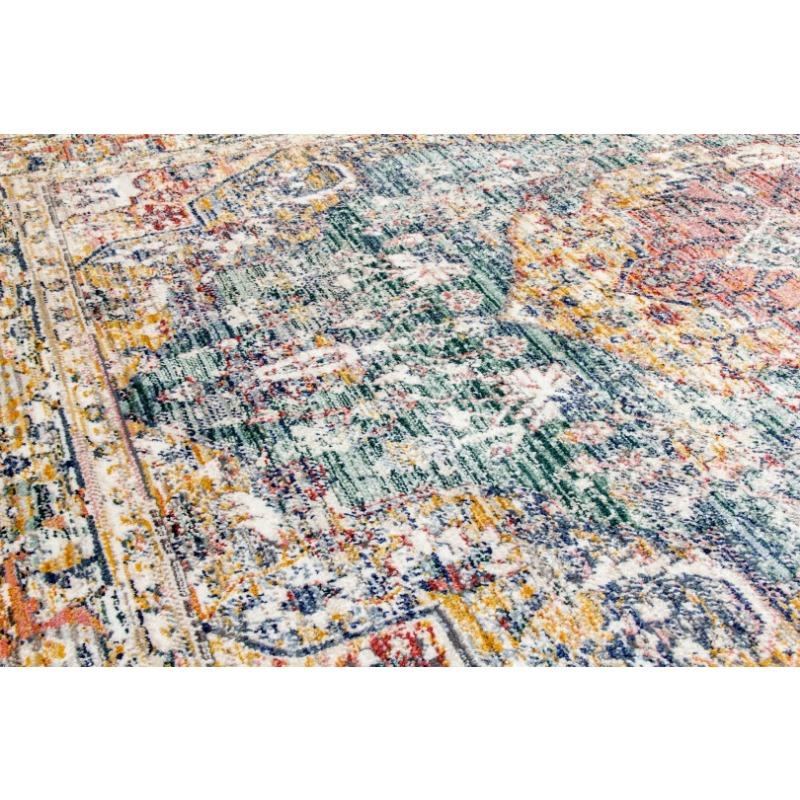 Distressed Living Room Rug Green Fade Medallion Design Simple design non-slip carpet living room home Rugs Now Carpet