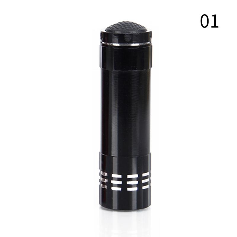 Mini 9 LED UV Light Lamp Flashlight UV Gel Adhesive Glue Curing Lamp Light Handheld Nail Dryer UV Flashlights Detector Nail Tool