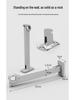 Folding Telescopic Wall-Mounted Clothes Drying Rack for Balcony or Bay Window