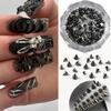 Stylish Nail Accessories Punk Rivet Decor Metal Rivet Nail Charms Art Manicure Decor Accessories Diy Nail Art Decoration Tool