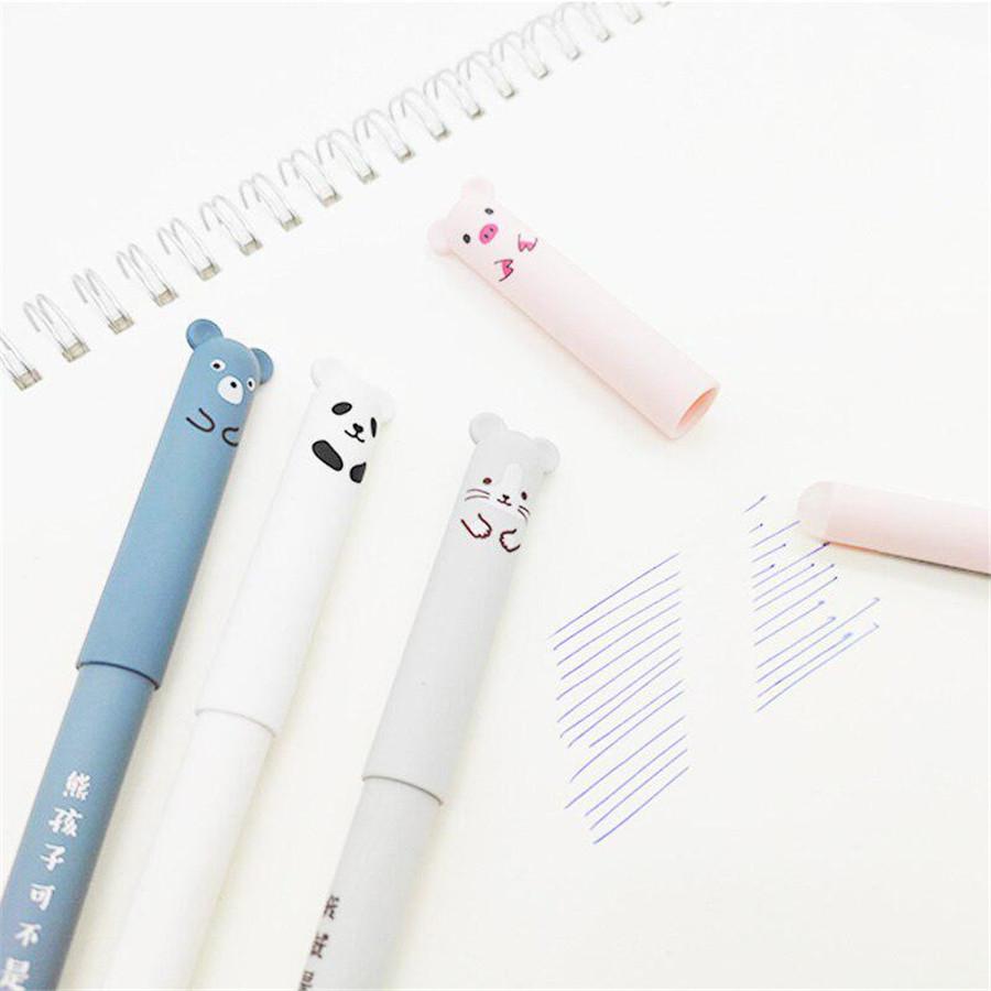 26pcs Animals Erasable Gel Pen 0.5mm Erasable Pen Refills Rods for School Office Stationery Supplies