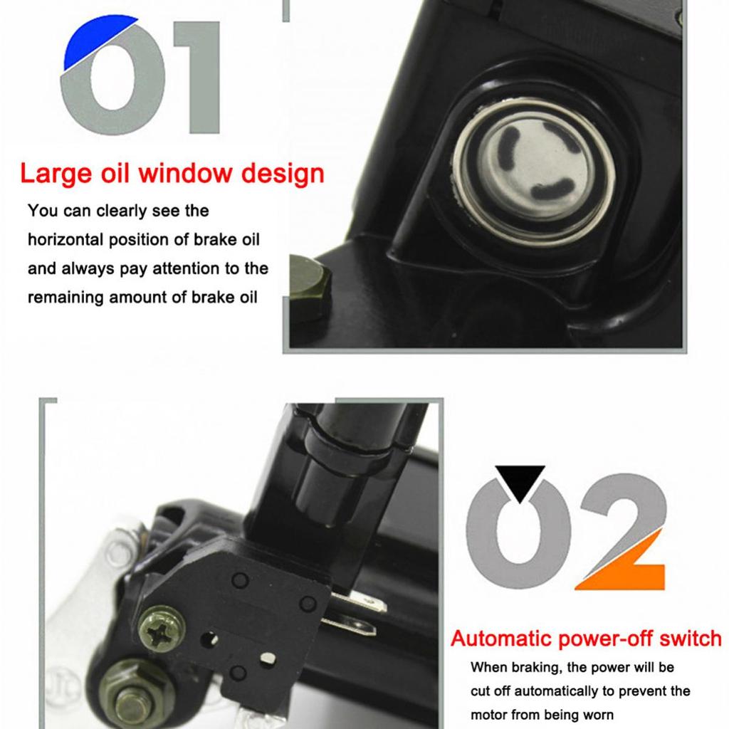 Hydraulic Brakes Universal Motorcycle Brake Pump Buggy Scooter Cylinder Pump Handle Accessories Left Right Clutch LeverGood product