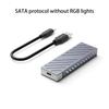 Адаптер-корпус для M.2 NVMe SSD, алюминиевый корпус, USB-C 3.1 Gen2 10 Гбит/с, внешний бокс для NVMe PCIe SSD 2230/42/60/80 M.2 M-Key