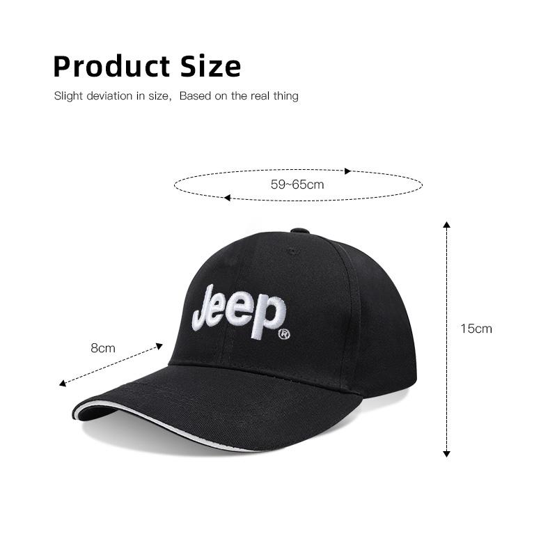 For Jeep Car Outdoor Sports Baseball Cap Hand Embroidery Casual Hat For Jeep Grand Cherokee Wrangler JK Gladiator Compass Ren