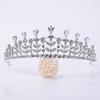 Популярный ободок, простая свадебная корона из циркона в форме листа, свадебная корона принцессы со стразами