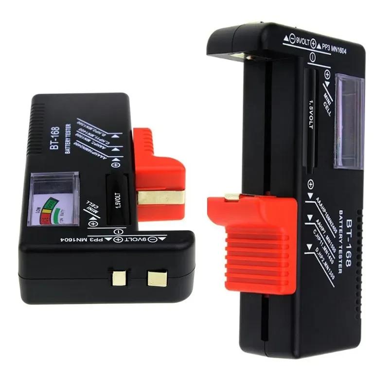 BT-168 Тестер емкости батарей AA/AAA/C/D/9V/1.5V Универсальный индикатор проверки батареек-таблеток Тестер напряжения