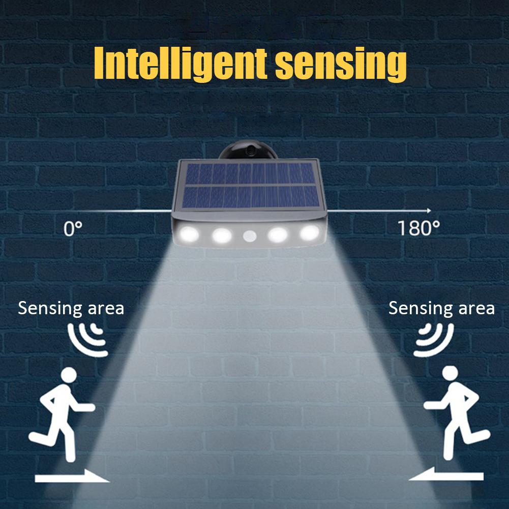 Мощные солнечные светодиодные фонари безопасности для наружного декора, датчик движения, 3 режима, уличный водонепроницаемый светильник, настенный ночной рабочий светильник для сада