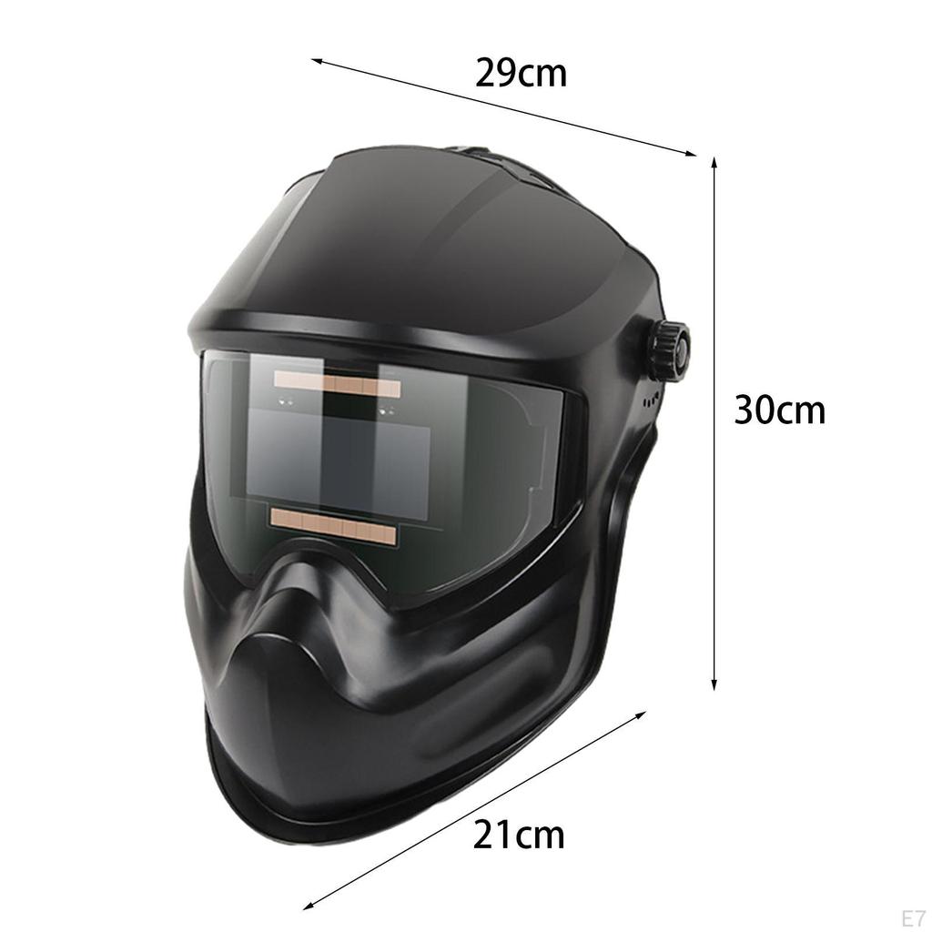 Auto Darkening Welding Helmet Welder Mask Hood Cap Protective Gear Hard Hat Headgear for Industrial,