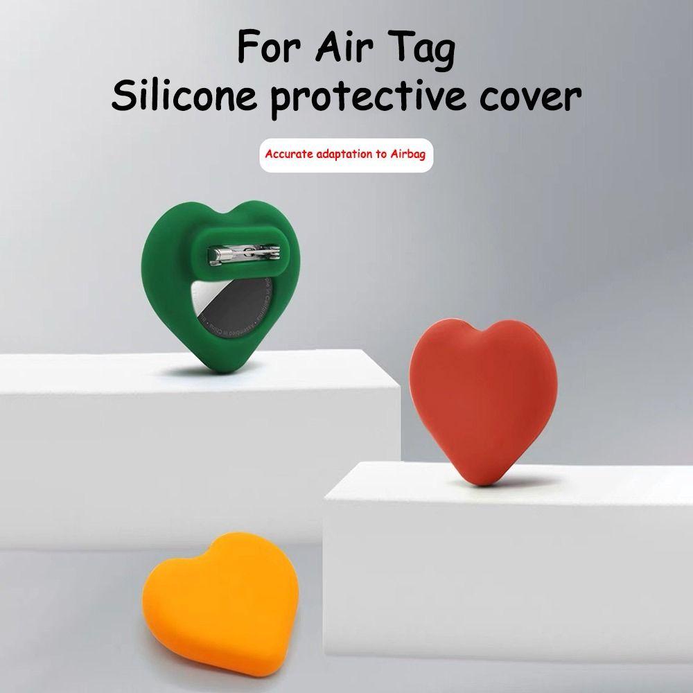 Heart Shape Silicone Case for Airtags Waterproof Tracker Accessories For Airtags