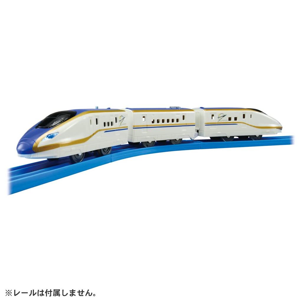TAKARA TOMY E7 Series Shinkansen Kagayaki with Train Ages 3 and Meets Toy Safety ST Mark Certified "Plarail S-05 Light" Toy, Up, Standards,