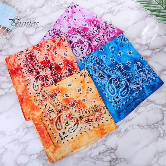 Хип-хоп квадратная бандана из дышащего хлопка для мужчин, женщин, мальчиков и девочек, многоцелевой летний носовой платок с принтом, солнцезащитный шарф для волос, Рождественский подарок