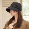 Женская модная и универсальная шляпа-ведро Корейская версия теплой бейсболки с широкими полями, подчеркивающая лицо, маленькая киберспортивная шляпа