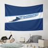 "Blue Rays Logo with Manta Ray Design" Pattern Wall Hanging Tapestry Decorative Tapestry Home Decor for Bedroom and Living Room