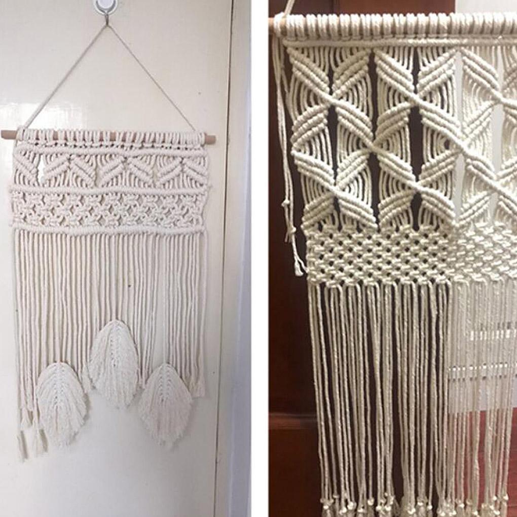 200 м ручной работы макраме бохо декор 3 мм хлопок бежевая нить шнур веревка витая веревка DIY домашнее свадебное украшение