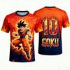 Летняя 3D-печатная футболка Dragon Ball Z Goku для мужчин и детей, повседневная спортивная одежда для активного отдыха, футбольных матчей и многого другого